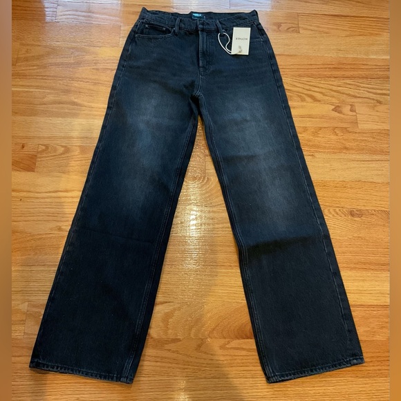 New MOTHER women’s dodger skimp cuff black Jeans size 28